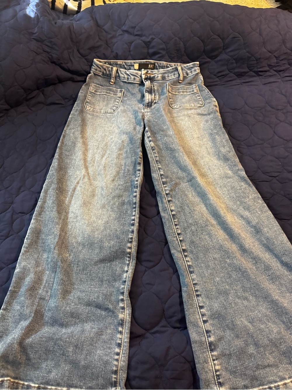 Kut from the Kloth Light Blue Wide-Leg Jeans